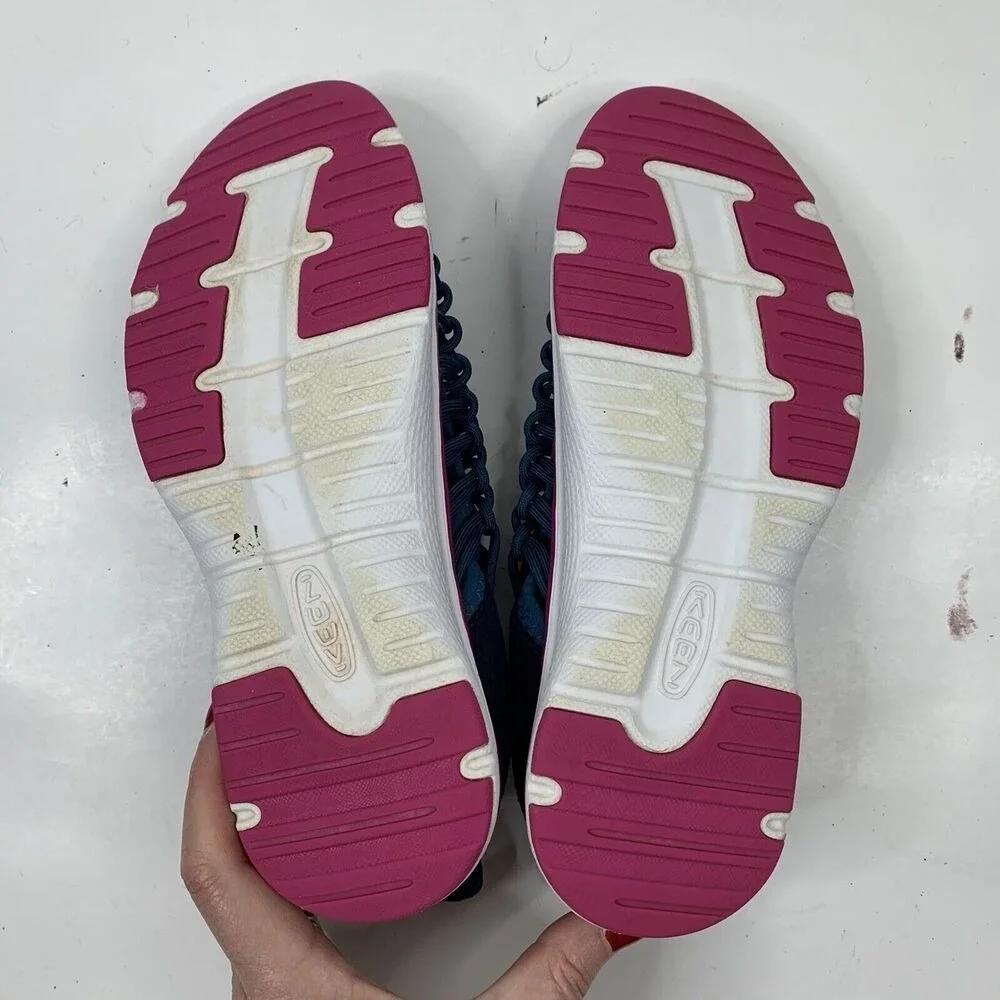 Keen Uneek O2 Sz 4 Slip On Sandals Dress Blues Berry Big Kid's Children's Unisex